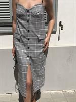 שמלת ג'ולי משבצות