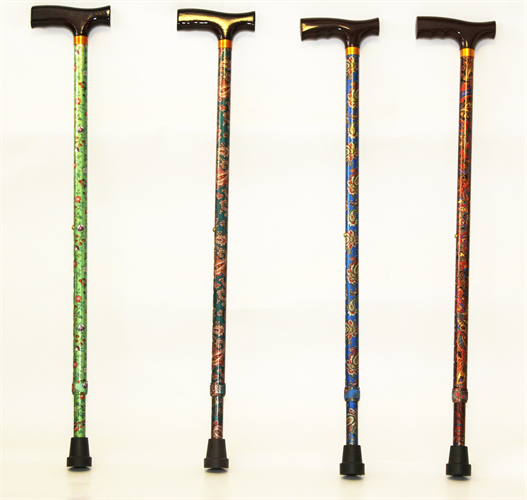 מקל הליכה טלסקופי מעוצב צבעוני