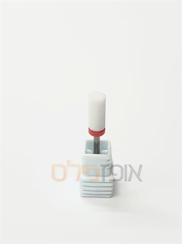 ראש שיוף קרמי חבית אדום