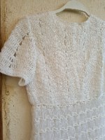 שמלת מיני סרוגה שנות ה 70 XS