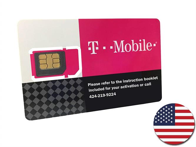 כרטיס סים לארה״ב - סים לארצות הברית  ללא הגבלה ל 770 ברשת T-mobile
