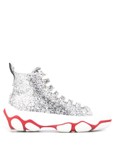RED VALENTINO high-top glitter sneakers