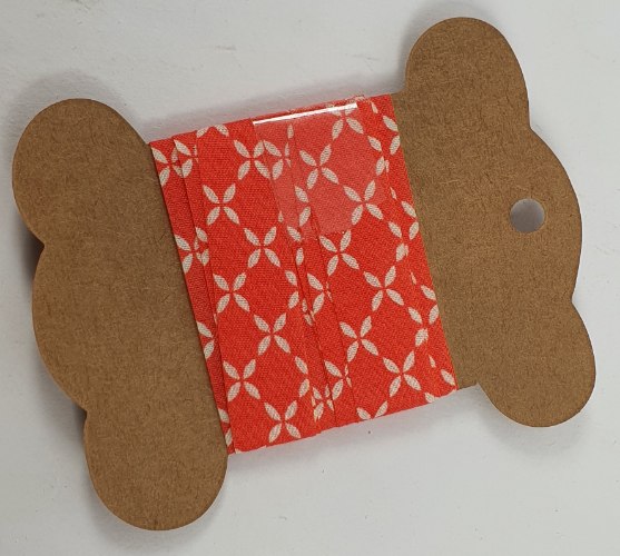 סרט כותנה 2 מטר - מעויינים קורל 1.5 ס"מ