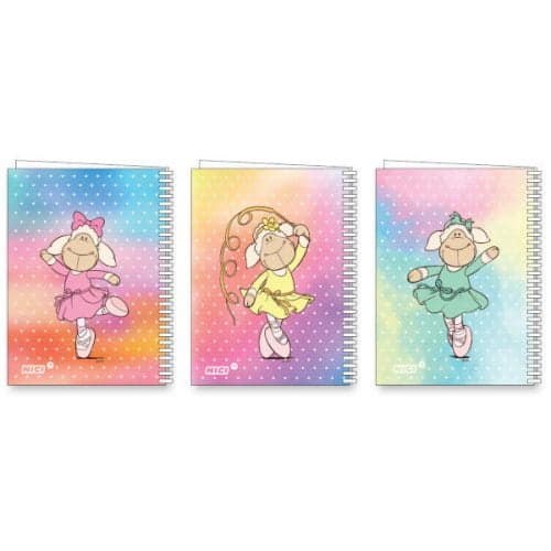 NICI מחברת שורה ספירלה ‎PP A4‏ 2020 ג'ולי בלרינה