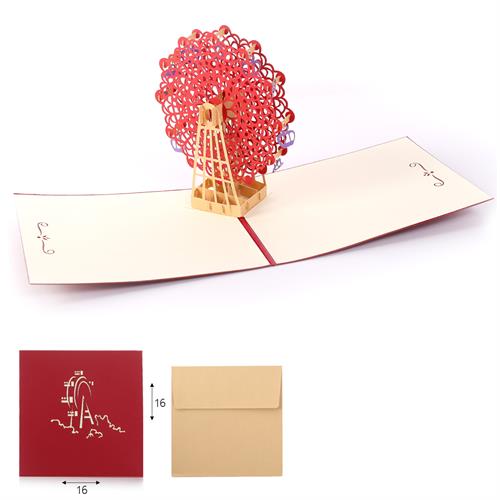 כרטיס ברכה POP UP קרוסלה