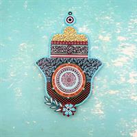 חמסה צבעונית לתלייה על הקיר - מעגל הברכות:   HMS 12