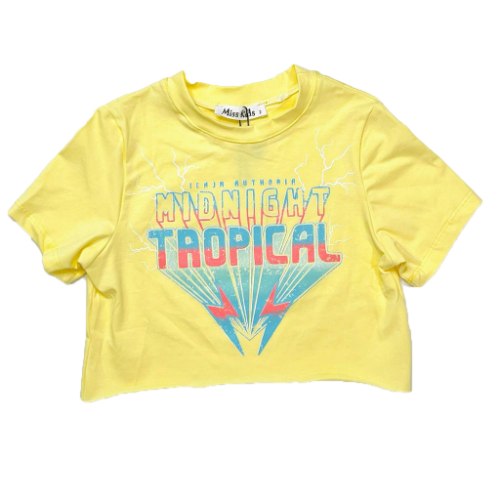 טישירט קרופ TROPICAL צהוב 2-18