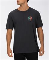 HURLEY GET SHACKED  T-SHIRT- BLACK
