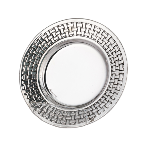 צלחת קידוש כסף טהור קלוע 50