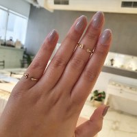 טבעת אות יהלומים פתוחה| טבעת יהלום פתוחה זהב