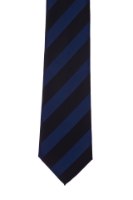 עניבה קלאסית פסים כחול