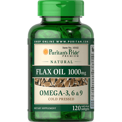 -- שמן פשתן בכבישה קרה -- 120 כמוסות רכות | 1000 מ"ג