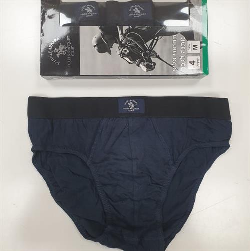 מארז 4 תחתוני גבר סליפ כותנה פולו