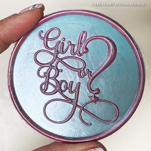 תבנית תינוק  GIRL OR BOY עוגה לגילוי מין הילוד |  טופר תינוקות| טופר תינוק חדש | חדש מאתי דבש