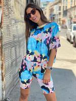 חליפת טאי דאי כחול-ורוד