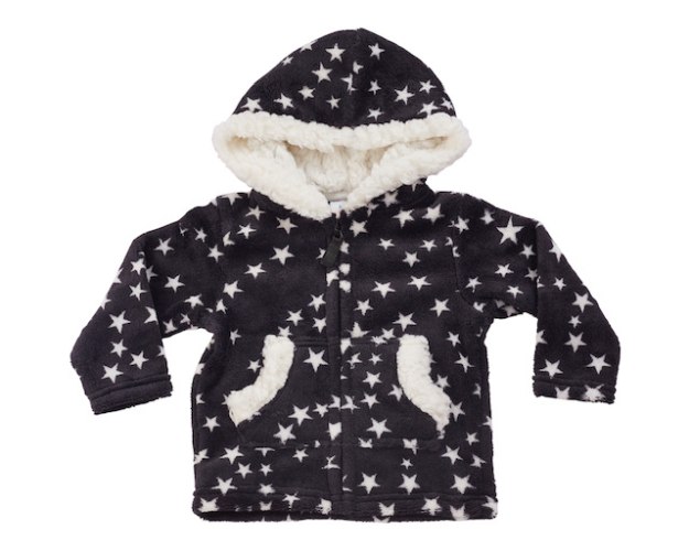 קפוצון פרווה כוכבים - שחור