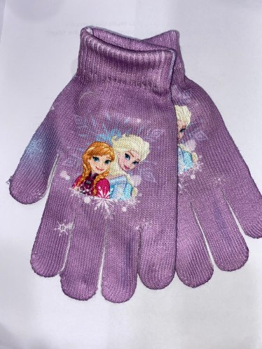 כפפות אלזה ואנה סגולות