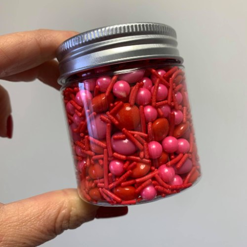 מקסי מיקס עדשים וסוכריות סוכר חג אהבה - כשרות בד"צ - שוקולד מריר פרווה איכותי.