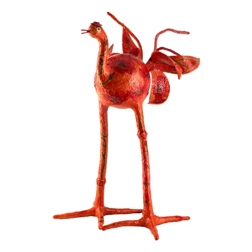 ציפור גדולה אדומה