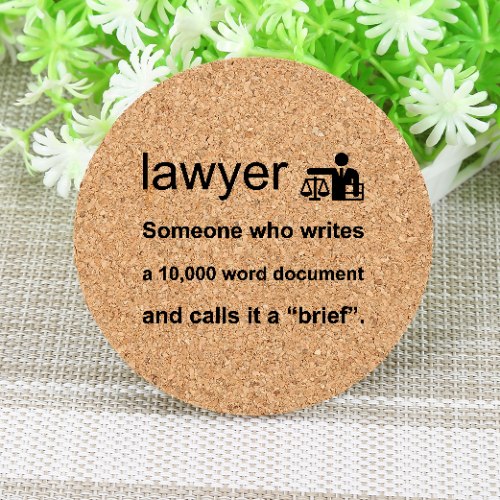 Lawyer coaster