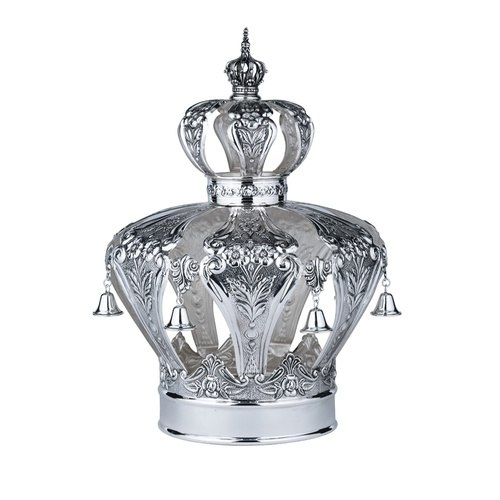 כתר לספר תורה מכסף טהור דגם 7 גדול