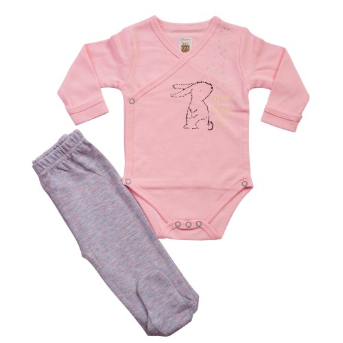 חליפת חזייה ארנב ורוד בייבי-אפור מלאנג'