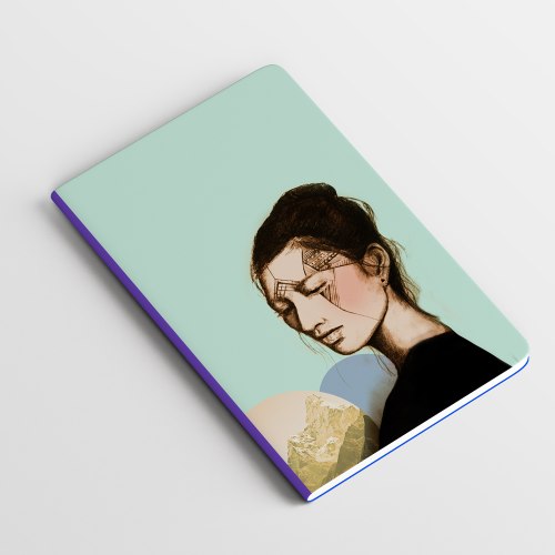 מחברת כריכת סיכות - סאקי אשה יפנית