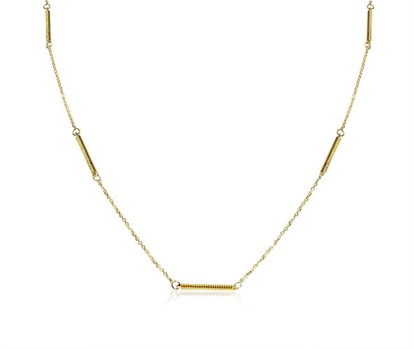 שרשרת זהב מקלות לגבר 14 קאראט