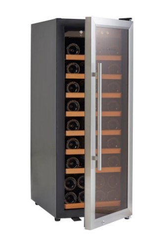 מקרר יין  75 בקבוקים (מדחס) מדפי עץ