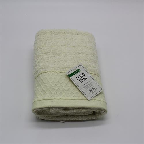 מגבת פנים איכותית 90*50 צהבהב