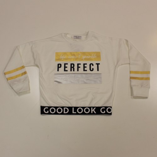 חולצה פוטר נערות FASHION לבן