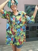 חולצה קצרה צבעונית מידה L/XL