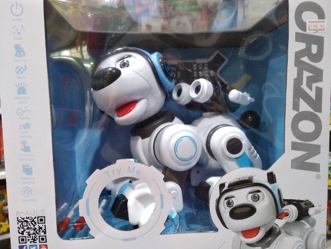 רובוט כלב משטרה על שלט