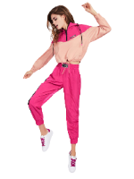 קפוצ'ון ניילון ורוד לוגו GUESS