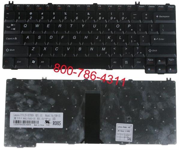 מקלדת למחשב נייד לנובו Lenovo IdeaPad U330 , Y330 , Y430 Laptop keyboard Y08-US , V 9662 FAAS1-US