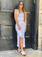 חצאית מקסי סלאב פשתן