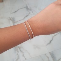 צמידי טניס זהב עם זרקונים