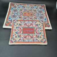 סט כיסוי טלית ותפילין פשתן רקמה פרחונית