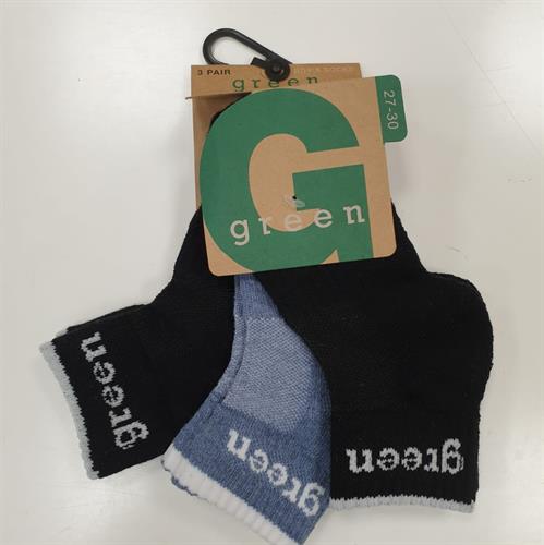 מארז 3 זוגות גרבי ילד הדפס GREEN