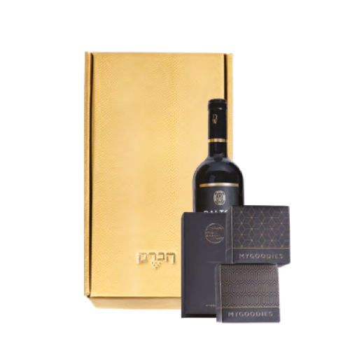 מארז דלתון אסטייט קברנה סובניון + מארז שוקולד + 2 חליטות תה