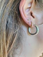 עגילי חישוק עבה כסף