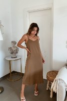 שמלת מידי סאטן לי