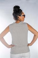 חולצה חצי גולף ללא שרוול