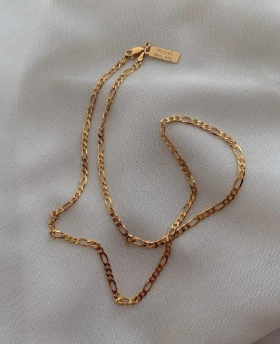 שרשרת פיגרו קצרה זהב 14 קראט S