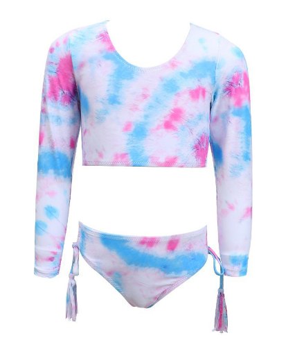 בגד ים 2 חלקים שרוול ארוך טאי דאי VIEW - מידות 2-16 שנים