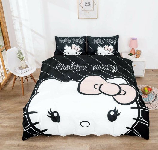 סט מצעים למיטה וחצי 120/200 הלו קיטי - 50513