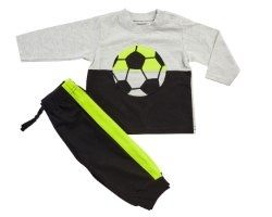 חליפת מעבר כדורגל אפור-ירוק מכנס פרנצ׳ טרי