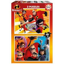 2 פאזלים 48 חלקים- משפחה מופלאה