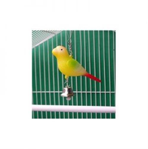 צעצוע לתוכי ציפור על קפיץ