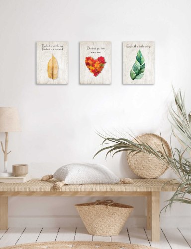 סט שלישיית עלים אביב, סתיו וקיץ דגם 07